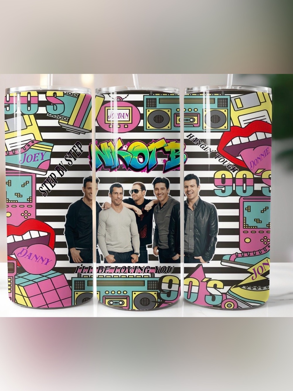 90s Pop NKOTB 20oz Stainless Steel Tumbler